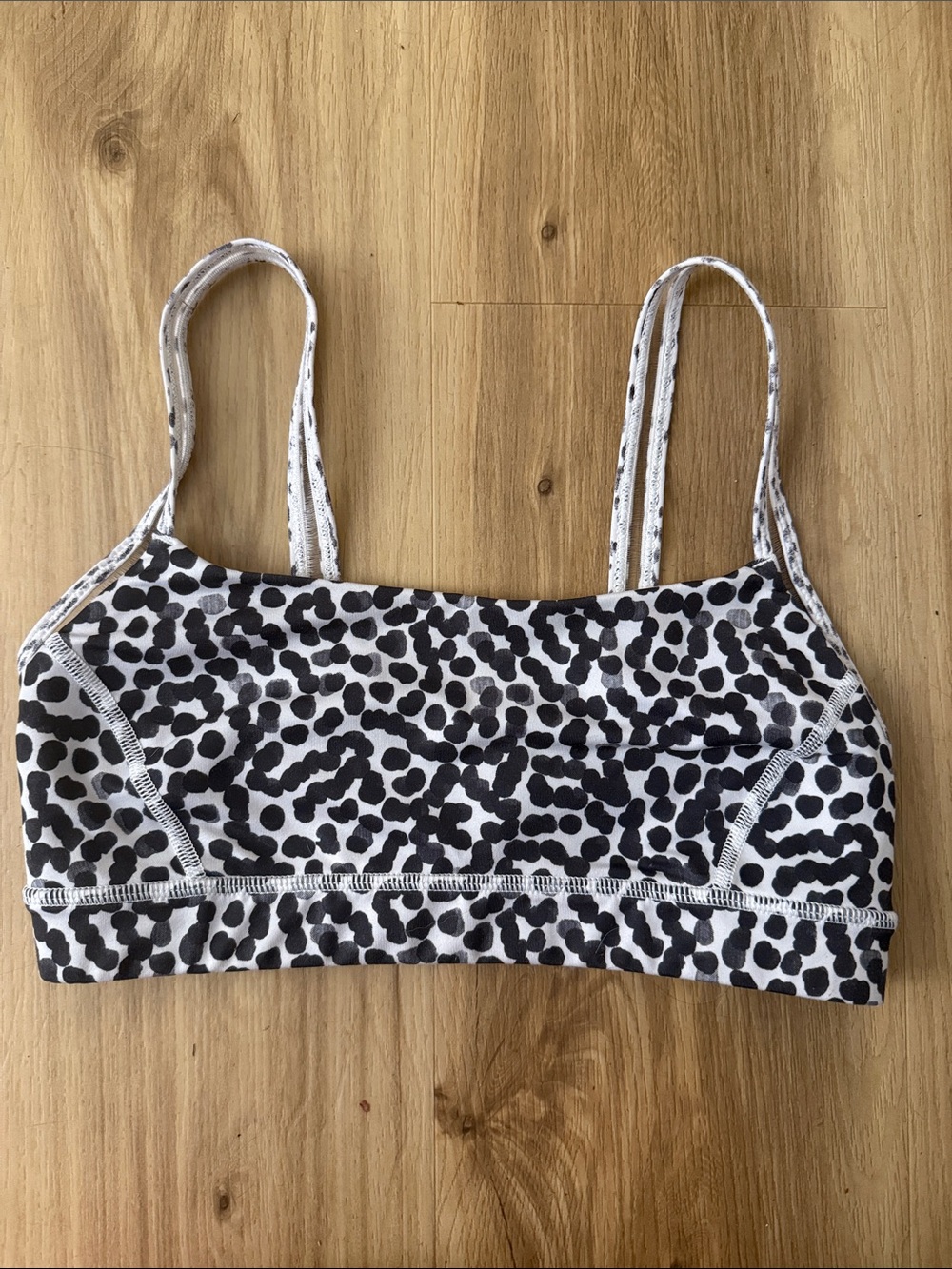 lululemon athletica Black & White Leopard Sports Bra